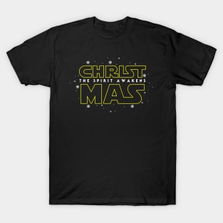 Sci-fi Movie Christmas Spirit Winter Slogan Movie Poster Parody T-Shirt